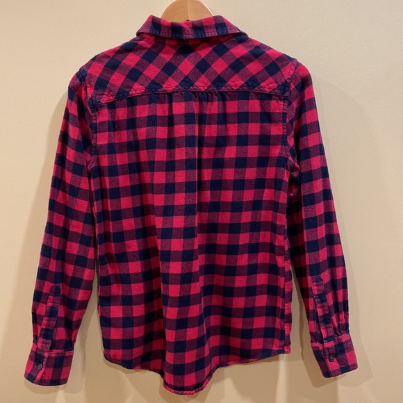 LANDS’ END Checked Flannel Shirt - Picture 4 of 13